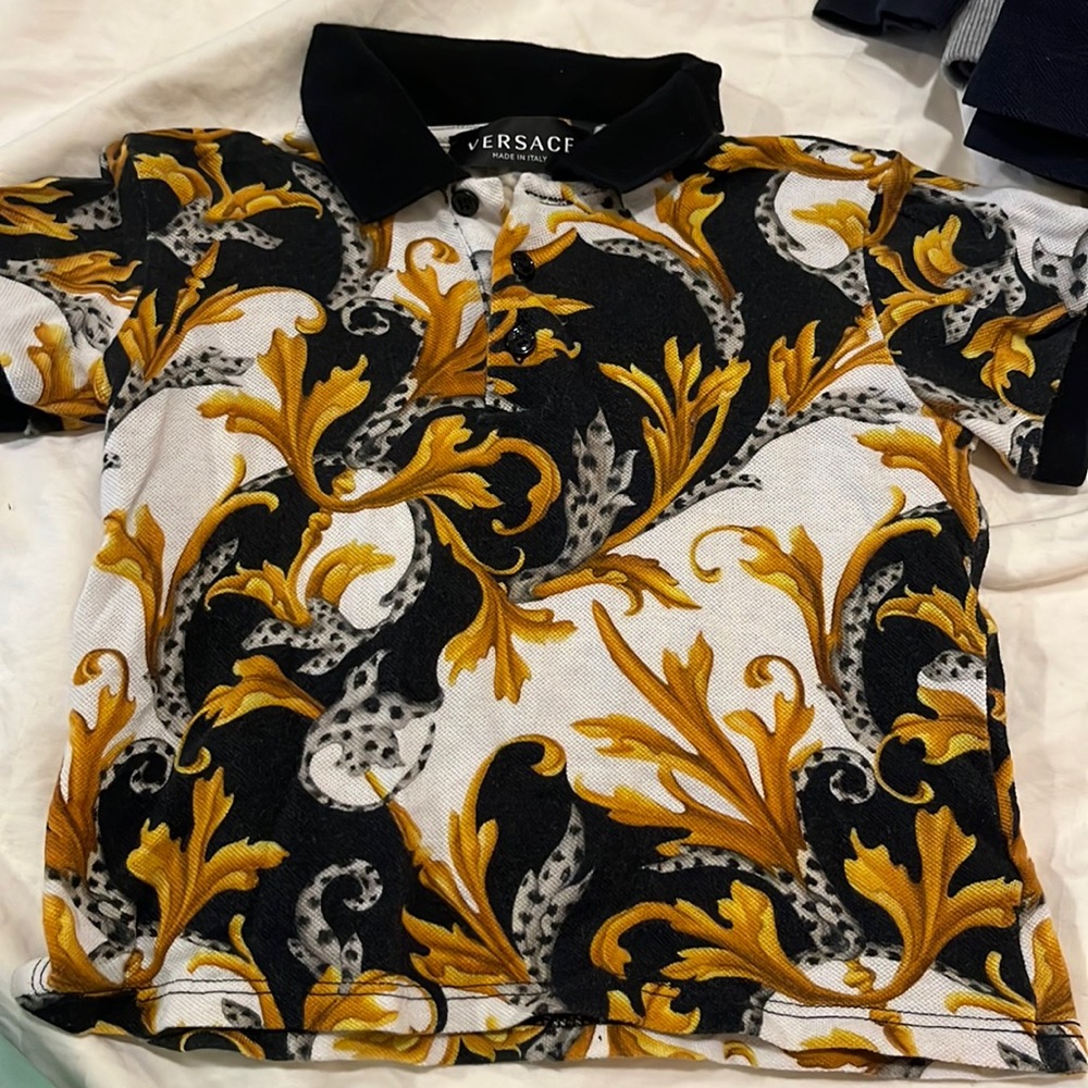 Versace toddler polo shirt.